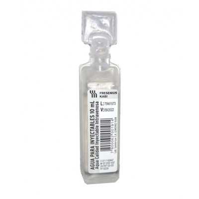 Agua Bidestilada esteril 10ml (Sanderson)