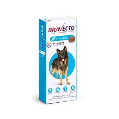 Bravecto Perros 1000mg (20Kg - 40Kg) x1com