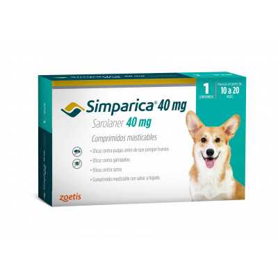 Simparica Perros 40mg (10Kg - 20Kg) x1com