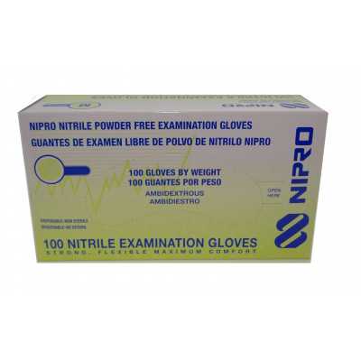 Guante Nitrilo azul talla S x100 (Nipro)