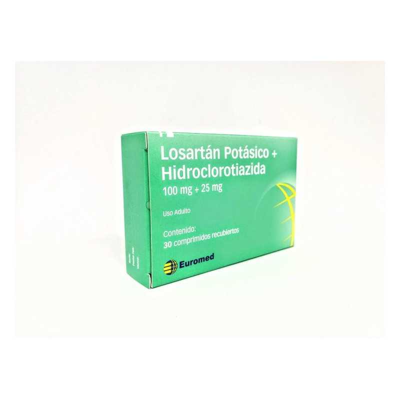 Losartan Hidroclorotiazida 100/25mg x30com (Eurofarma)
