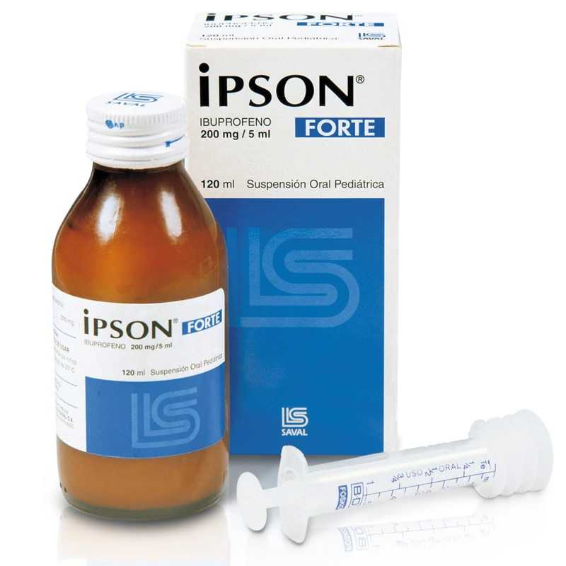 Ipson Forte suspensión oral 200mg/5ml x120ml