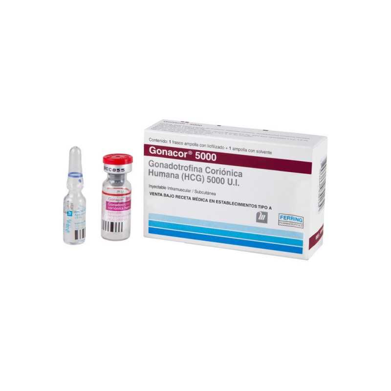 Gonacor 5.000 u.i. Frasco ampolla + solvente x1