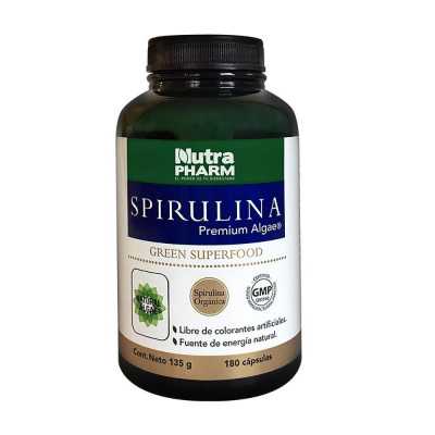 Spirulina Premium 500mg x180cap (Nutrapharm)