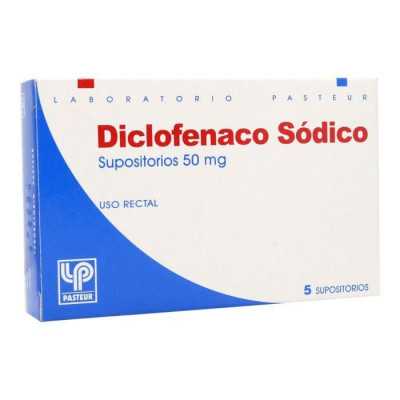 Diclofenaco Supositorios 50 mg x5 (Pasteur)