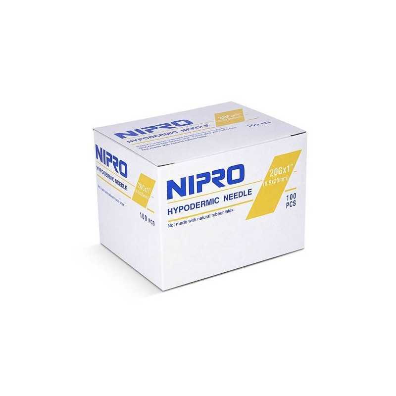 Aguja Hipodermica 20gx1" x100 (Nipro)