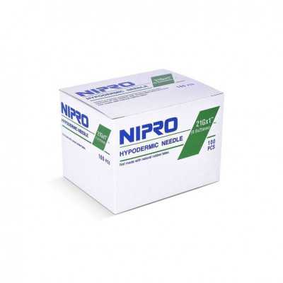Aguja Hipodermica 21gx1" x100 (Nipro)