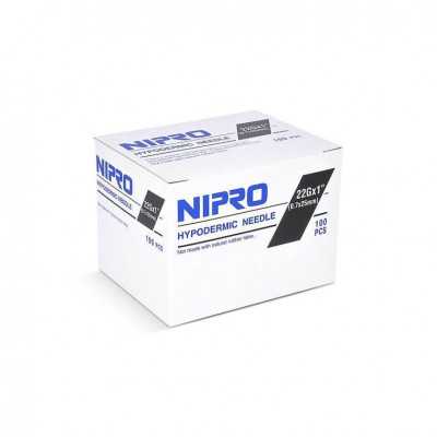 Aguja Hipodermica 22gx1" x100 (Nipro)