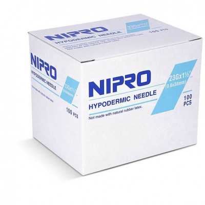 Aguja Hipodermica 23gx1 1/2" x100 (Nipro)