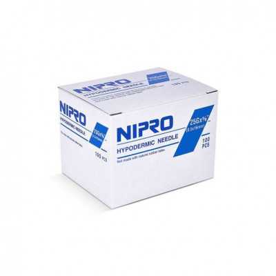 Aguja Hipodermica 25gx5/8" x100 (Nipro)