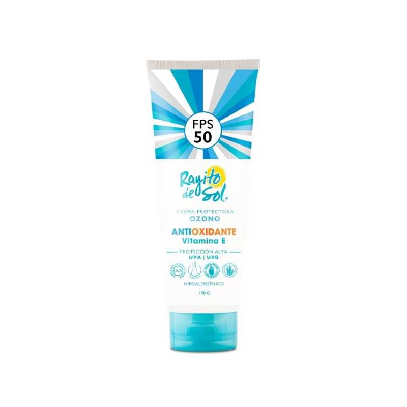 Rayito de sol ozono antioxidante FPS50 pomo 50g (vence