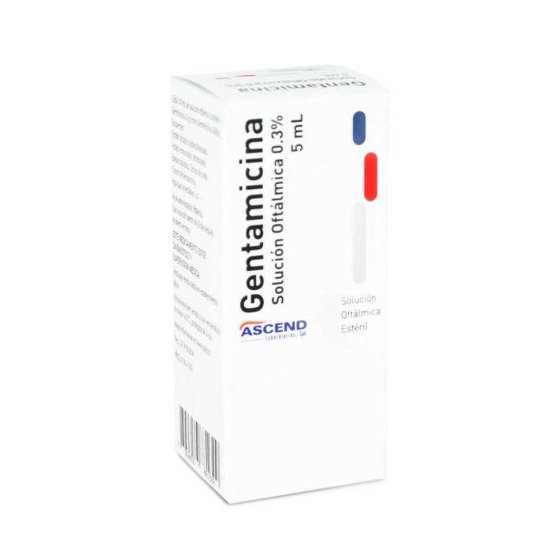 Gentamicina 0.3% solucion oftalmica x5ml (Ascend)