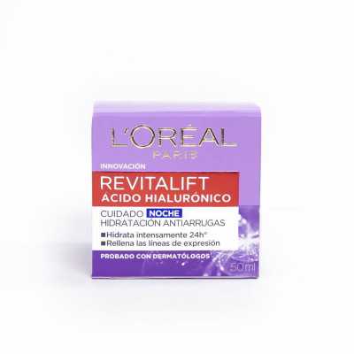 Loreal Crema revitalift hialuronico noche