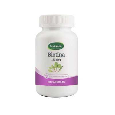 Biotina 150 mcg x60cap (SpringLife)