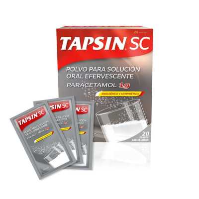 Tapsin Polvo efervescente limon 1g x20 sobres