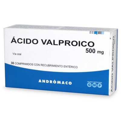 Acido Valproico 500mg x30com. Andromaco