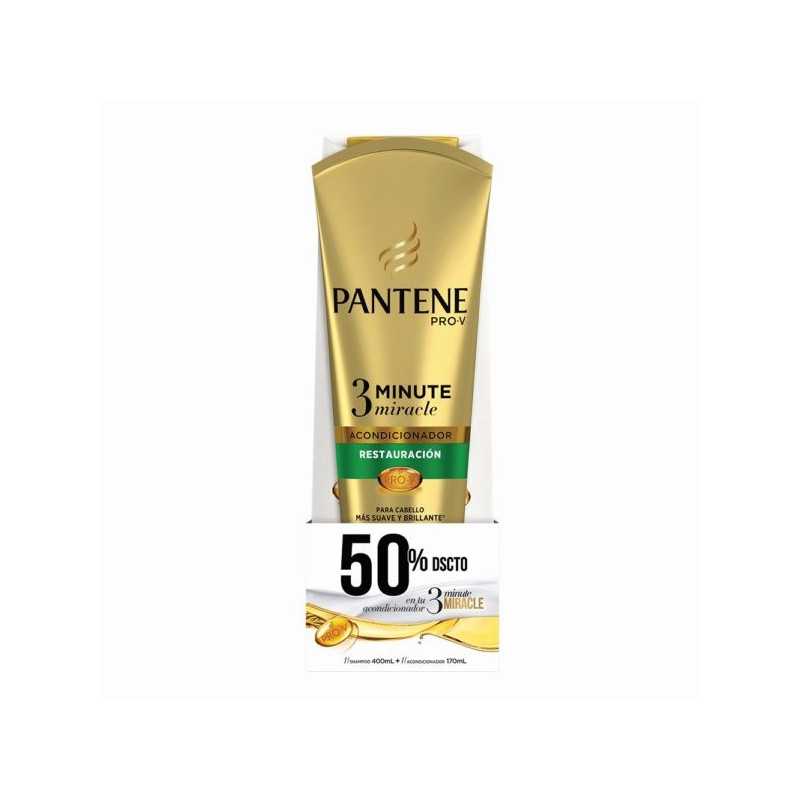 Pantene Pack shampoo restauracion 400ml + tratamiento 3 min