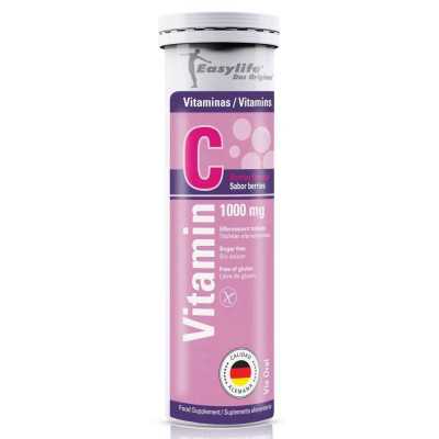 Vitamina C efervescente 1000mg sabor berries x20com (Easy Life)
