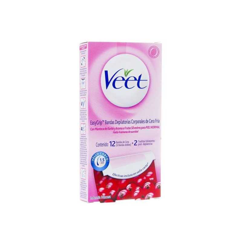 Veet Banda depilatoria corporal piel normal x12