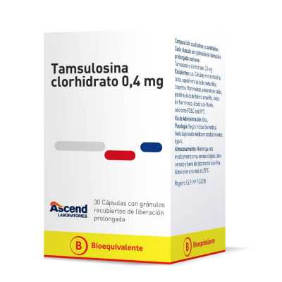 Tamsulosina 0.4mg x30cap Ascend (Cenabast)