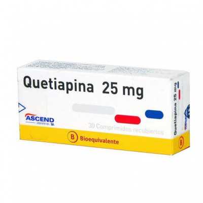 Quetiapina 25mg x30com Ascend (Cenabast)