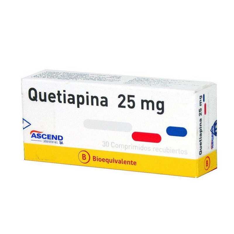 Quetiapina 25mg x30com Ascend (Cenabast)