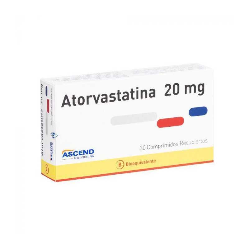 Atorvastatina 20mg x30com Ascend (Cenabast)