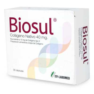 Biosul Colageno nativo 40mg x30cap