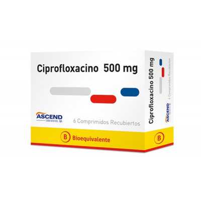 Ciprofloxacino 500mg x6com. (Ascend)