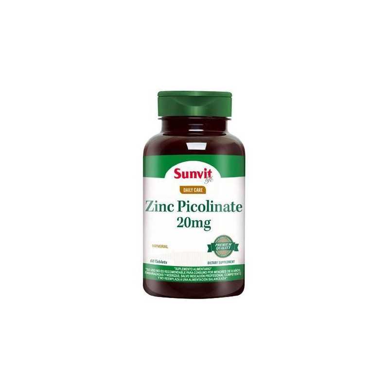Zinc Picolinate 20mg x60com (Sunvit)