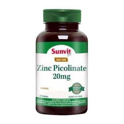 Zinc Picolinate 20mg x60com (Sunvit)
