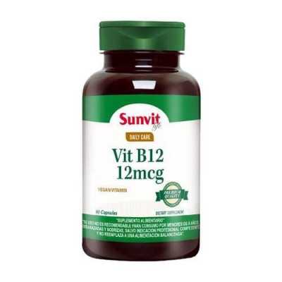 Vitamina B12 12mcg x60cap (Sunvit)