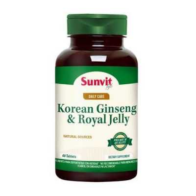Ginseng Koreano + jalea real x60cap (Sunvit)