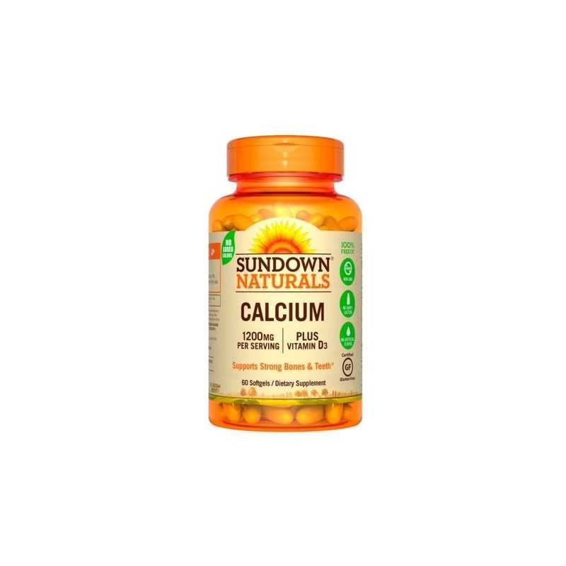 Calcio 1200mg + Vitamina D 1000ui x60cap (Sundown)
