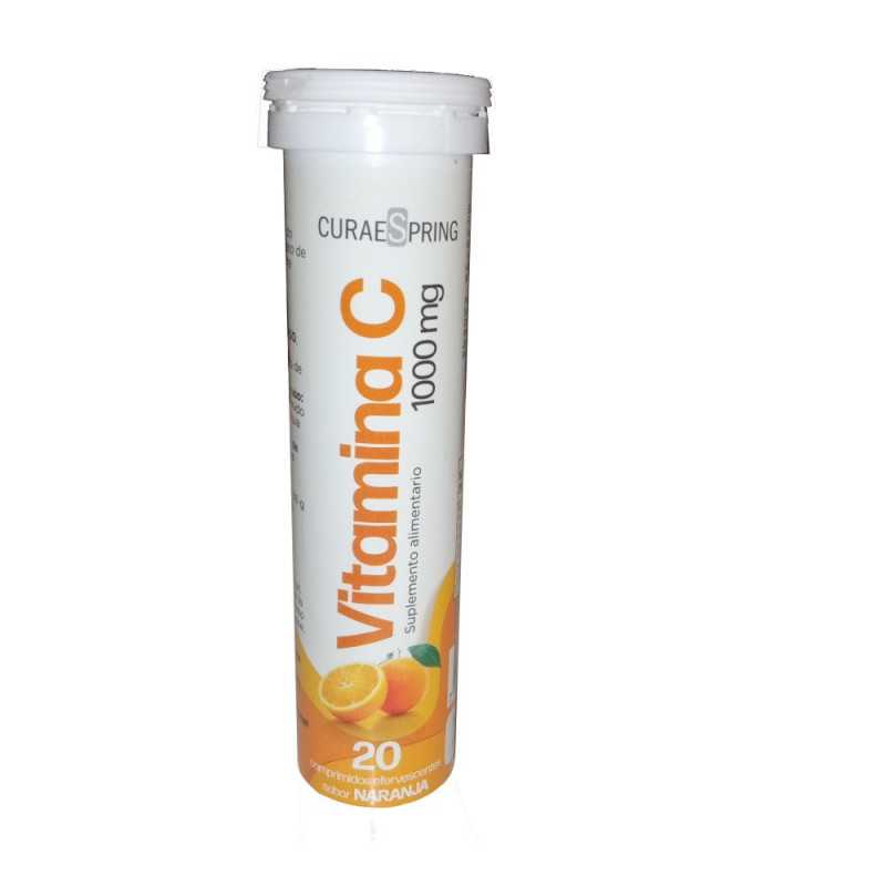 Vitamina C efervescente 1000mg x20com (Curae Spri)