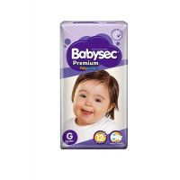 Babysec Premium pañales desechables talla G 18 unidades. Pañales Infantiles