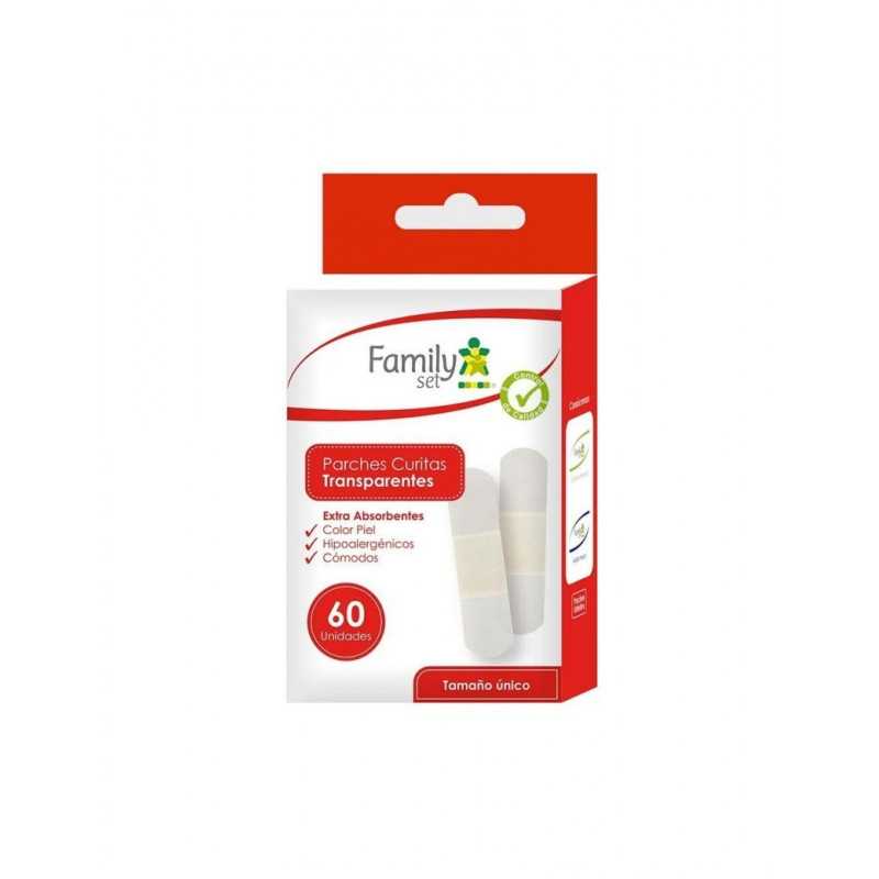 Parche Curita transparente x60 (Family Set)