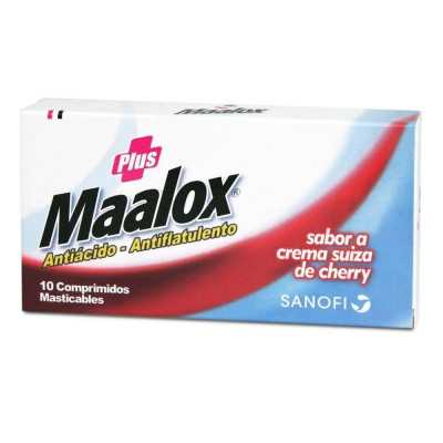 Maalox Plus cherry caja x 10