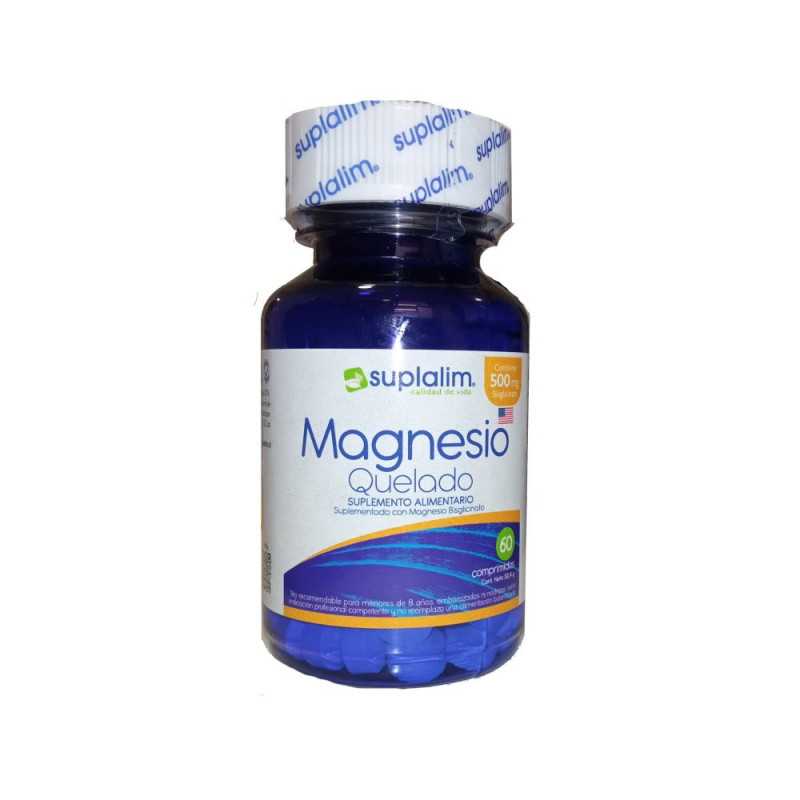 Magnesio Quelado 500mg x60cap (Suplalim)
