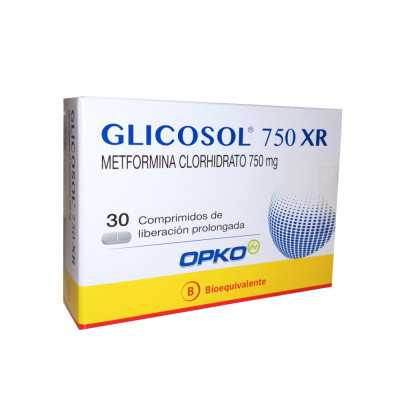 Glicosol XR 750mg x30com (Vence: 30-07-2022)