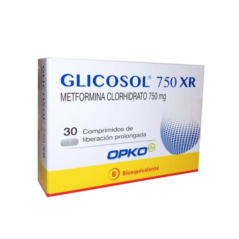 Glicosol XR 750mg x30com (Vence: 30-07-2022)