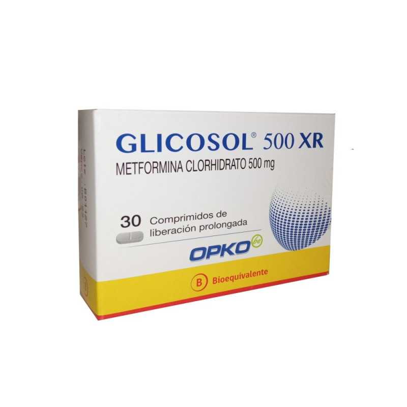 Glicosol XR 500mg x30com