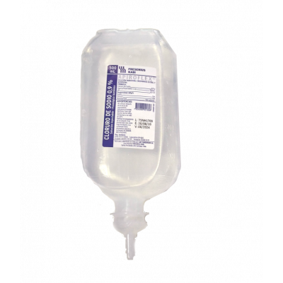 Cloruro de sodio 0,9% 500ml Apiroflex (Sanderson)