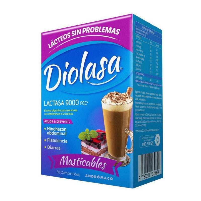 Diolasa Masticable vainilla 9000fcc x30com.