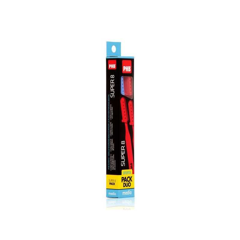 Phb Cepillo dental adulto super 8 pack duo