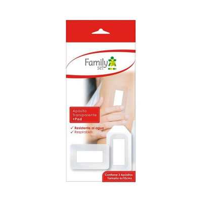 Aposito Transparente + Pad 6x10cm x3 (Family Set)