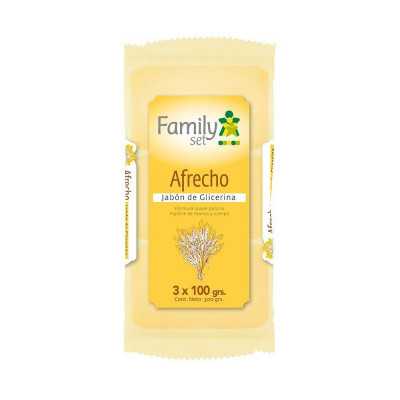 Jabon Glicerina afrecho pack 3 x 100g (Family Set)