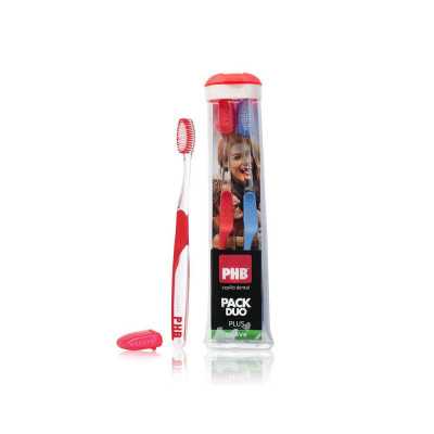 Phb Plus pack duo cepillo dental suave + estuche
