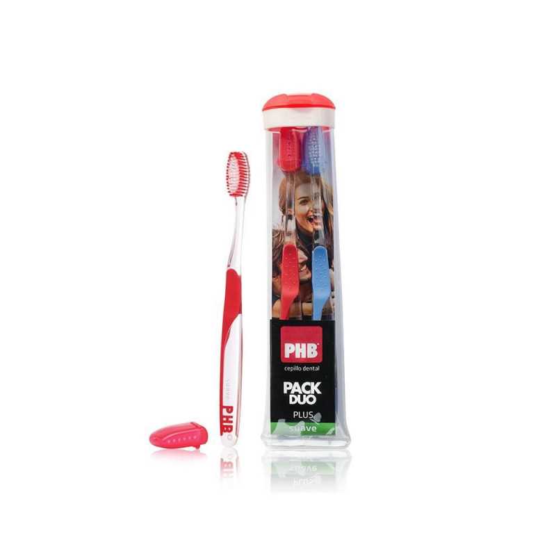 Phb Plus pack duo cepillo dental suave + estuche