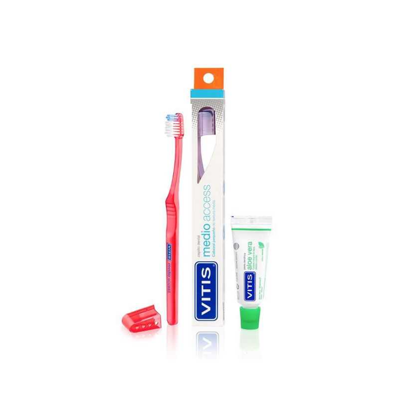 Vitis Pack cepillo access medio + mini pasta 15ml